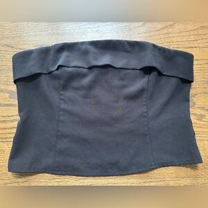 Superdown Classic Black Strapless Tube Top – Size XL